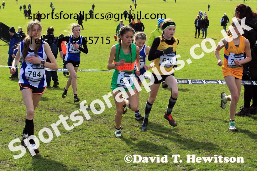 Girls Under-13s 2022 CAU Inter Counties Cross Country, Prestwold Hall, Loughborough.  Photo: David T. Hewitson/Sports for All Pics